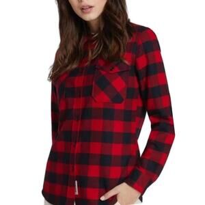Woolrich Plaid 100% Cotton Plaid Button-Up Shirt Medium